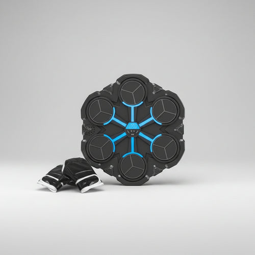 MotionHaus boxing target machine with adjustable punching targets for boxing training and skill improvement.