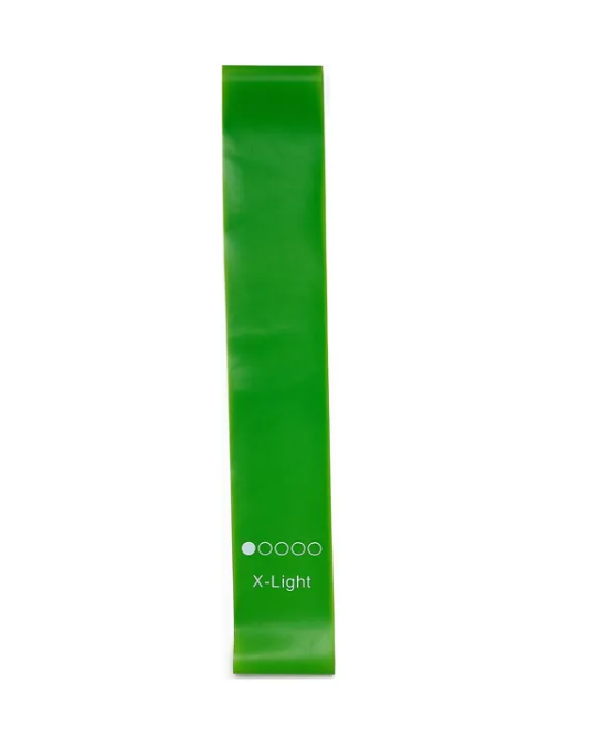 MotionHaus FlexiFit Yoga Resistance Bands set showing colorful stretch bands on a white background for versatile workout exercises.