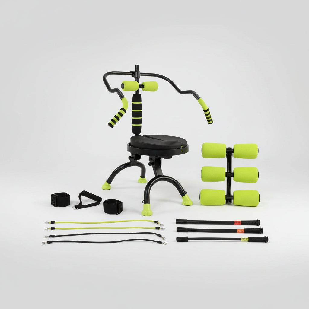 MotionHaus AB Doer 360 Pro Kit, total body ab and core fitness machine with handles and adjustable resistance.