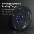 Smart Boxing Trainer with LED Reflex Lights & Bluetooth Music