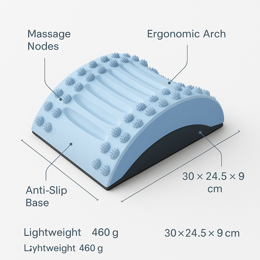 Back Stretching Mat for Lower Back Pain Relief