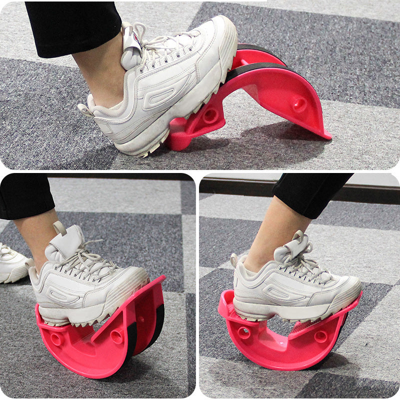 MotionHaus foot stretcher rocker for calf and ankle stretching, designed to help with Achilles tendonitis and muscle flexibility.
