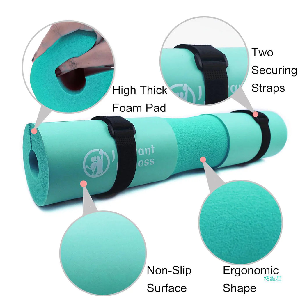 Hip Thrust Pad Set with Ankle Straps for Glute Training