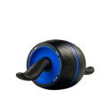Automatic rebound ab roller wheel for core workouts, featuring a compact design with handles and cushioned grip for stability.