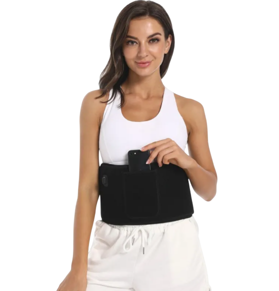 MotionHaus LED Infrared Belt Therapy Device shown on a plain background, highlighting its flexible belt design and infrared light panels.