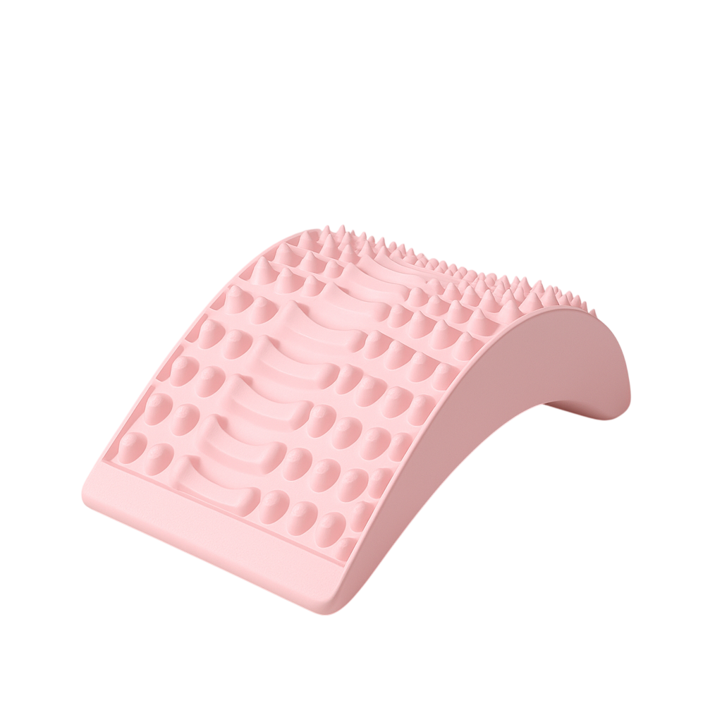 Back stretching mat by My Store designed for lower back pain relief, featuring cushioned surface for comfortable stretching exercises.